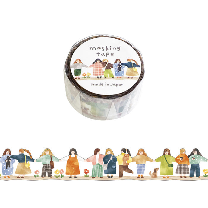 Die-cut Washi Tape - Happy Friends