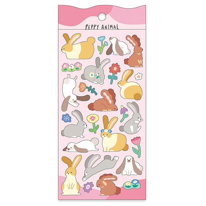 Peppy Animal Stickers - Bunny