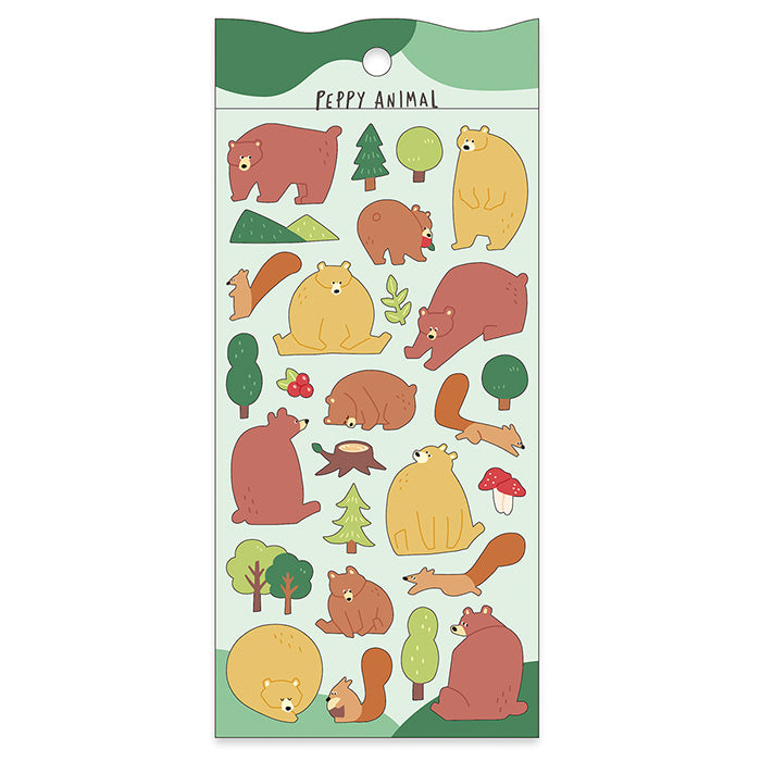 Peppy Animal Stickers - Bear