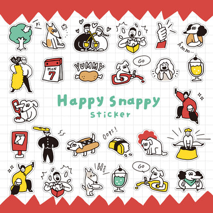 Happy Snappy Stickers - Red