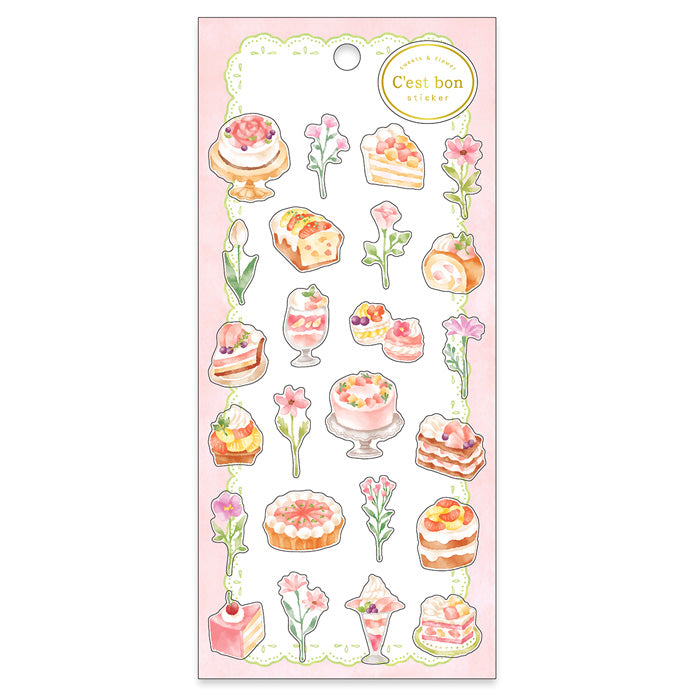 C'est Bon Stickers - Pink