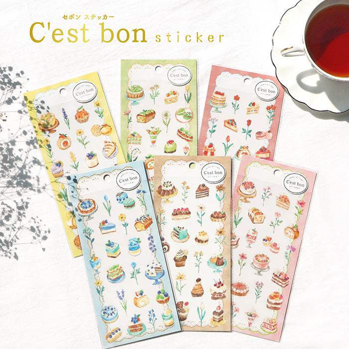 C'est Bon Stickers - Red