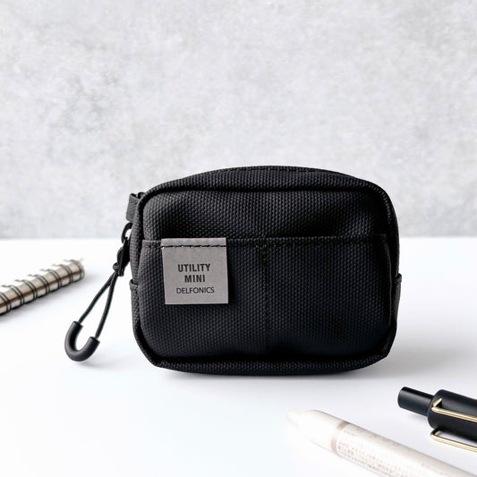 Delfonics / Mini Utility Pouch Keychain - Water Repellent (Black)