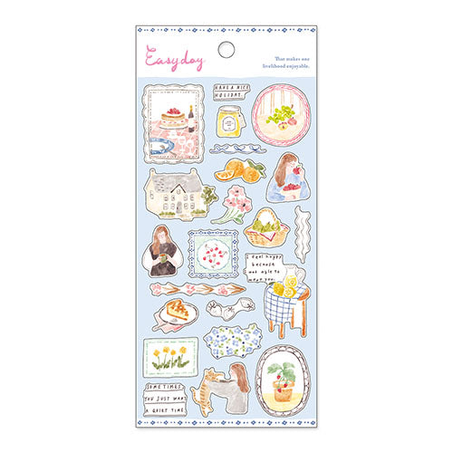 Easygoing Day Stickers - Blue