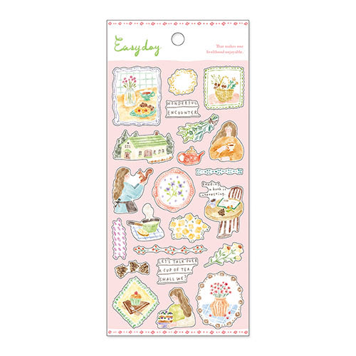 Easygoing Day Stickers - Pink