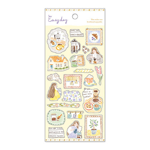 Easygoing Day Stickers - Yellow