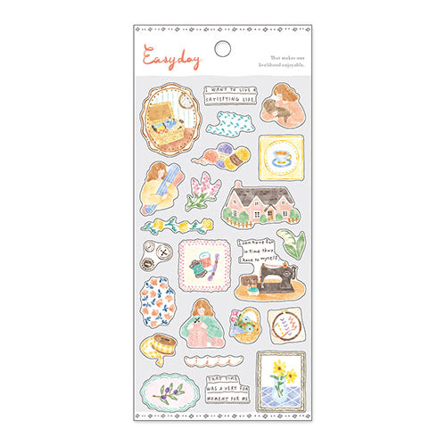 Easygoing Day Stickers - Gray