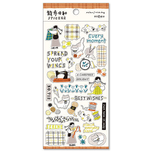 Happy Day Stickers - Knitting