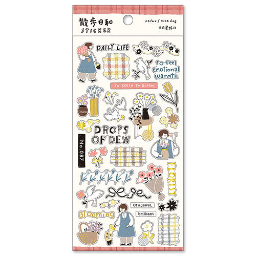 Happy Day Stickers - Life with Flowers