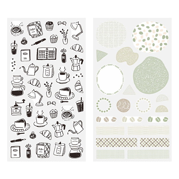 Planner Stickers Set - Cafe (2 sheets)