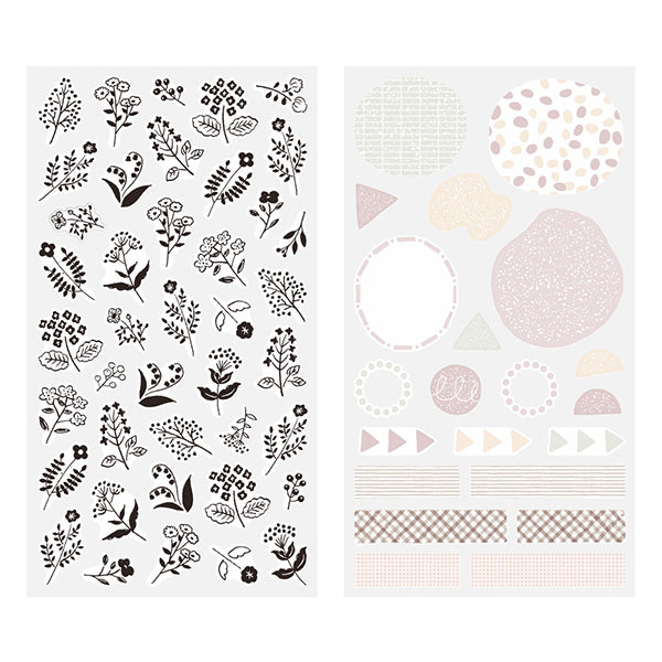 Planner Stickers Set - Flowers (2 sheets)