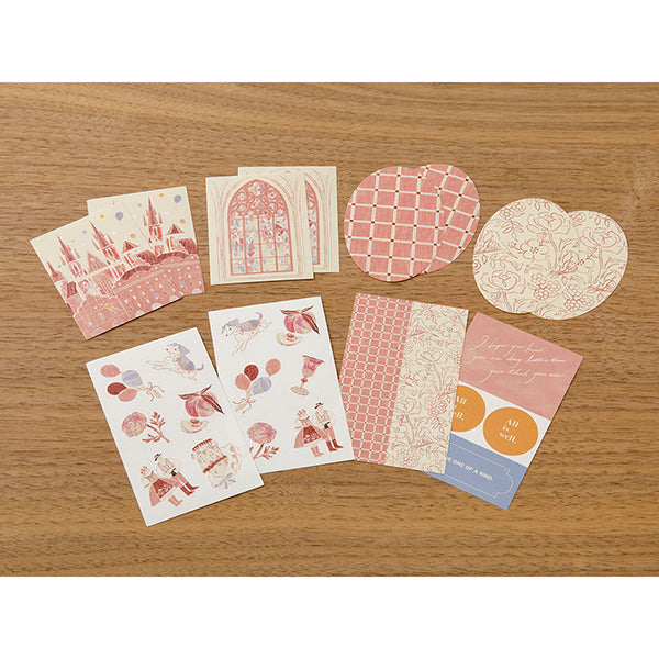 Yuka Takamaru Collage Stickers Set - Pink