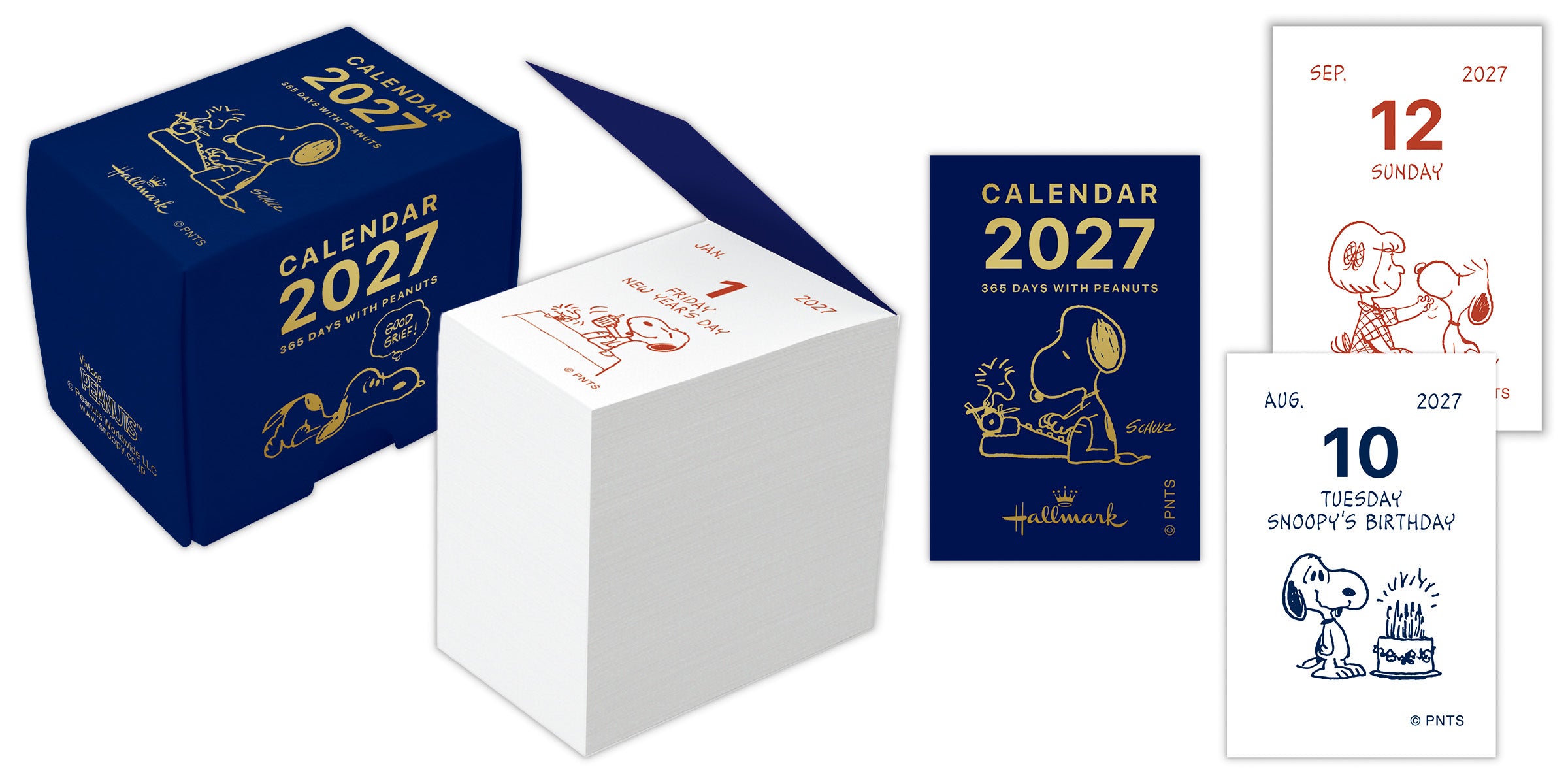 [2027] Snoopy / Mini Himekuri Calendar - One-day-a-page