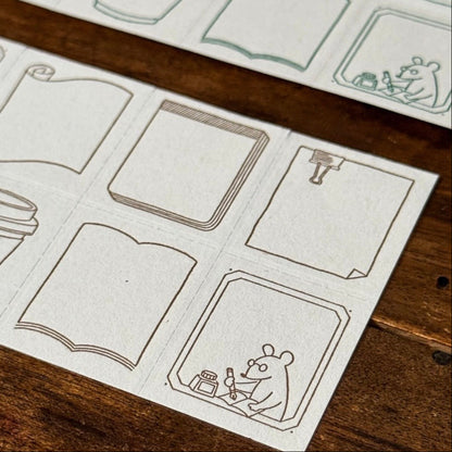 MiiCHOS x CTJF / Letterpress 8 Patterns Label Book