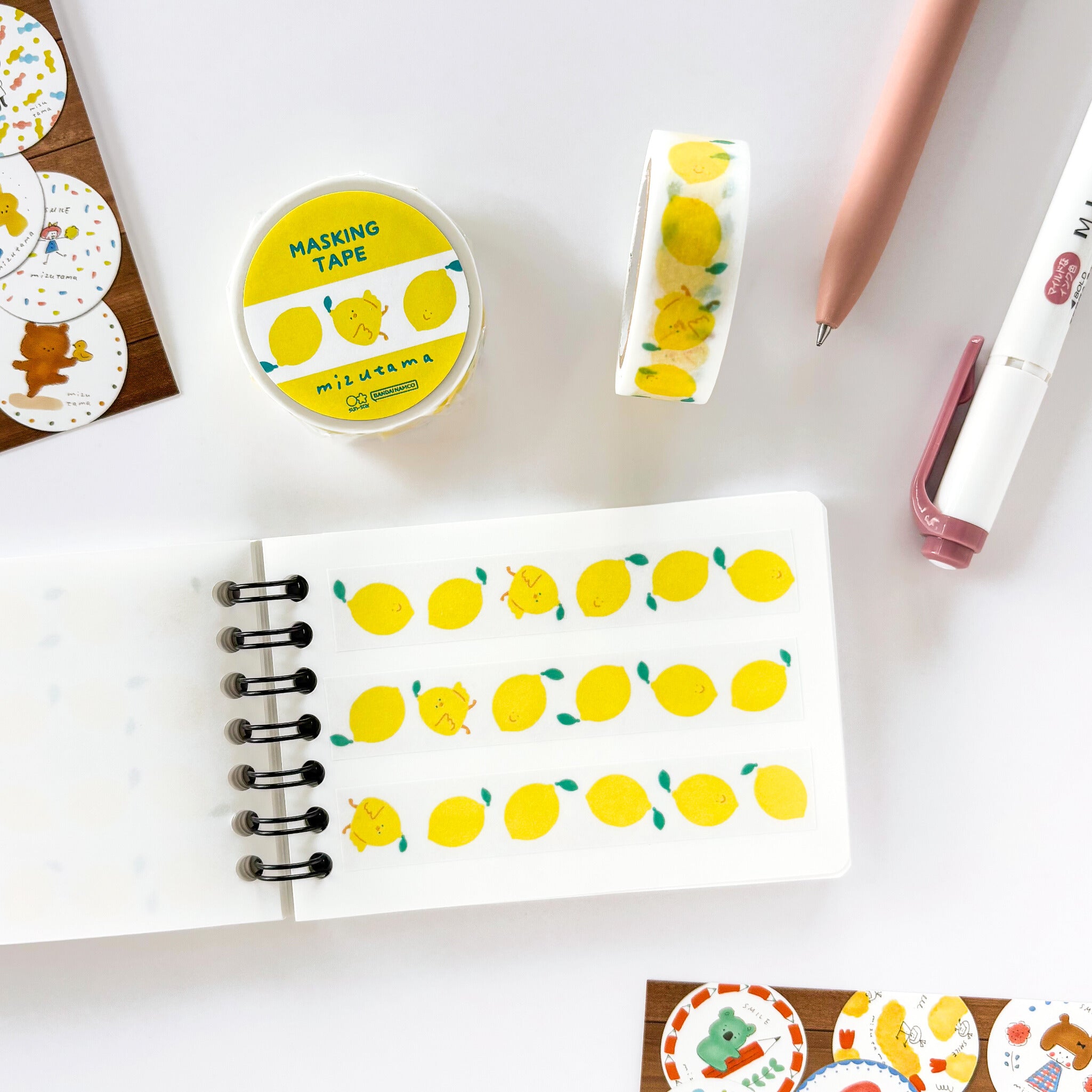 (*˙˘˙*)”ꕤ えっこさま専用 mizutamaさん メモ マスキングテープ mizutama x サンスター文具 / マスキングテープ「イエロー」 – Cute