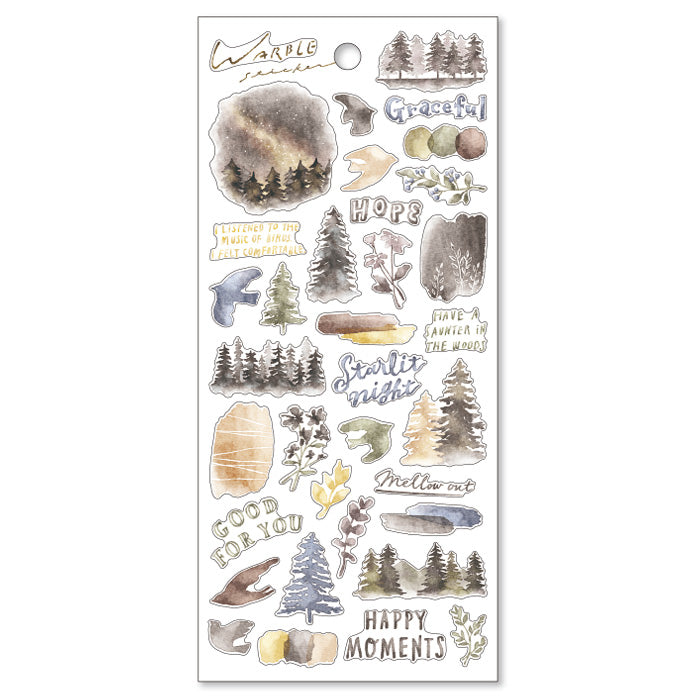 Warble Stickers - Winter Forest