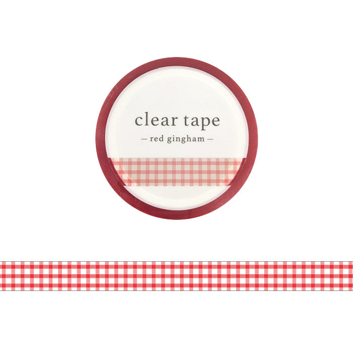 Slim Clear Tape - Gingham
