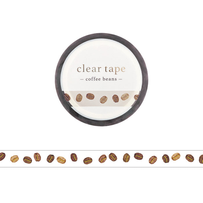 Mind Wave / Shiny Slim Clear Tape - Coffee Beans