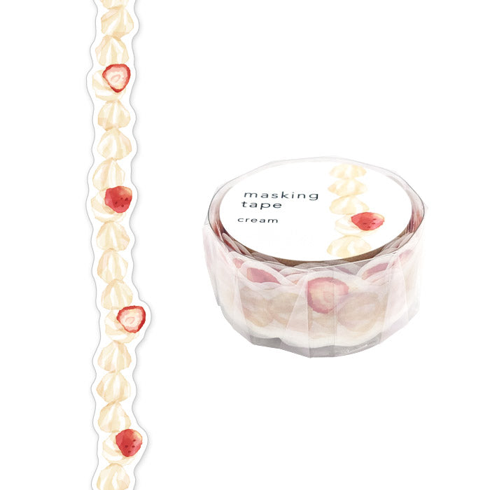 Vertical Die-cut Washi Tape - Whipped Cream