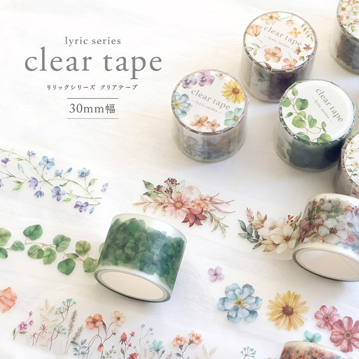 Lylic Clear Tape - Flowers