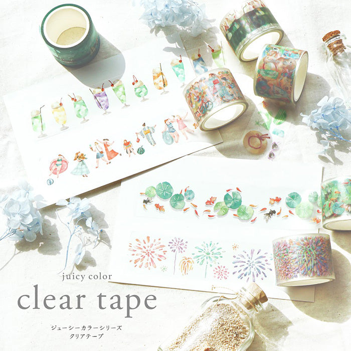 Summer Limited Clear Tape - Fireworks
