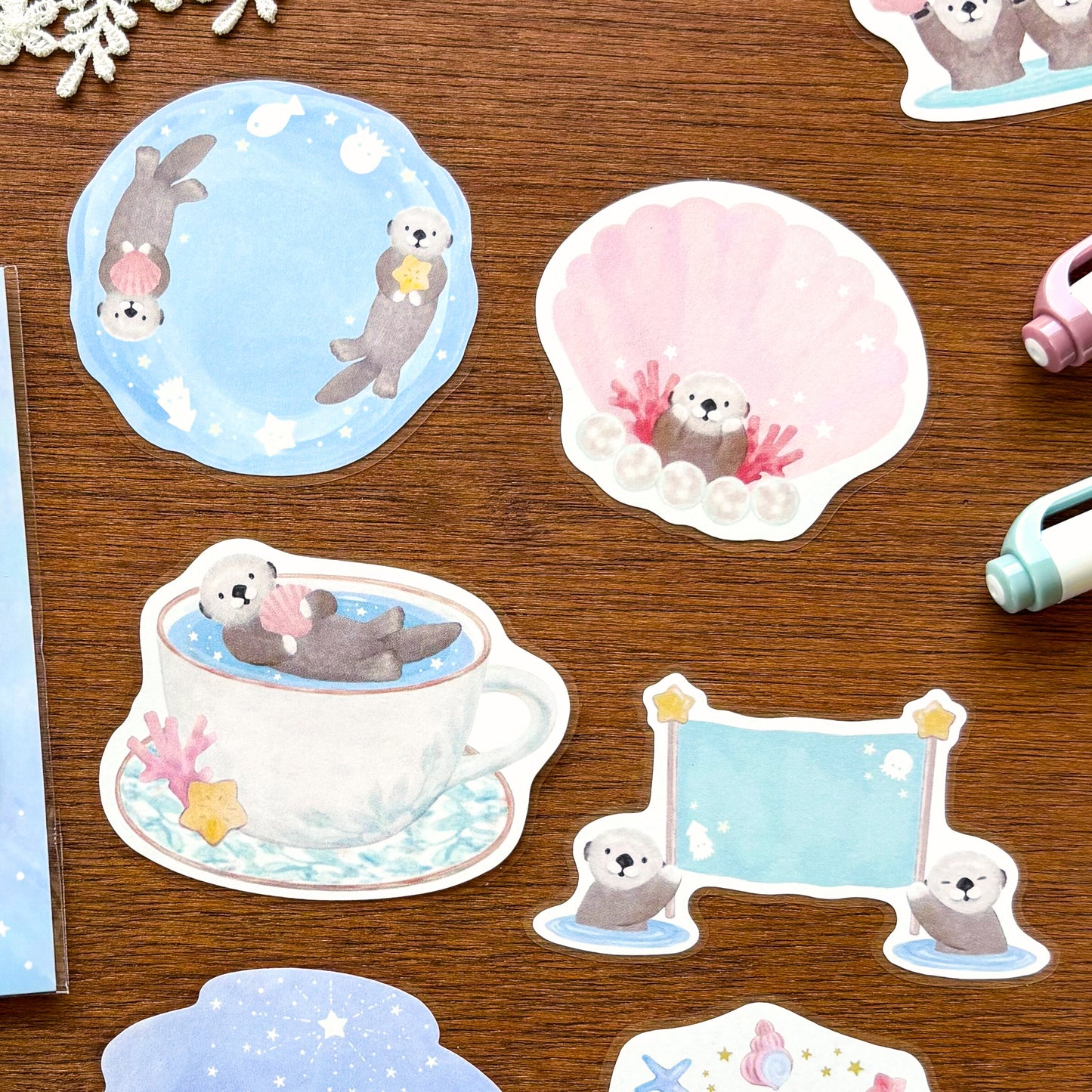 MILINA / Flake Sticky Note - Love Otter