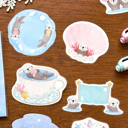 MILINA / Flake Sticky Note - Love Otter