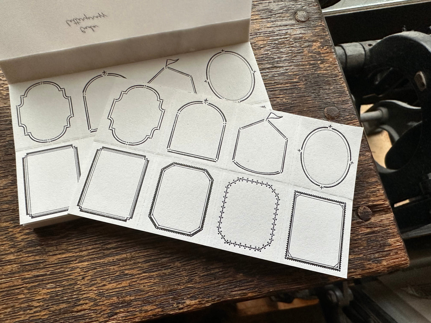 Letterpress 8 Patterns Label Book