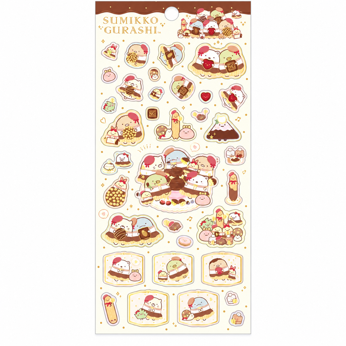 Sumikko Gurashi / Stickers - Chocolate Fair at Sumikko Cafe