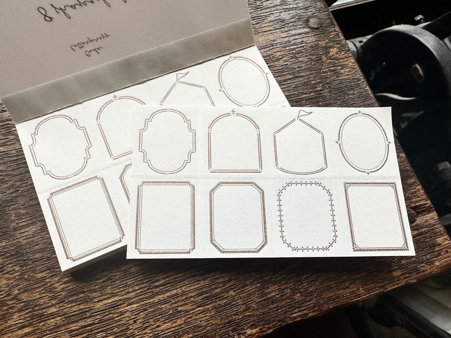 Letterpress 8 Patterns Label Book