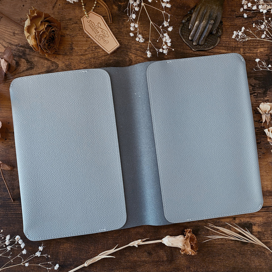 Limited Edition The Superior Labor Calf Leather Notebook Cover (A5) - Gray