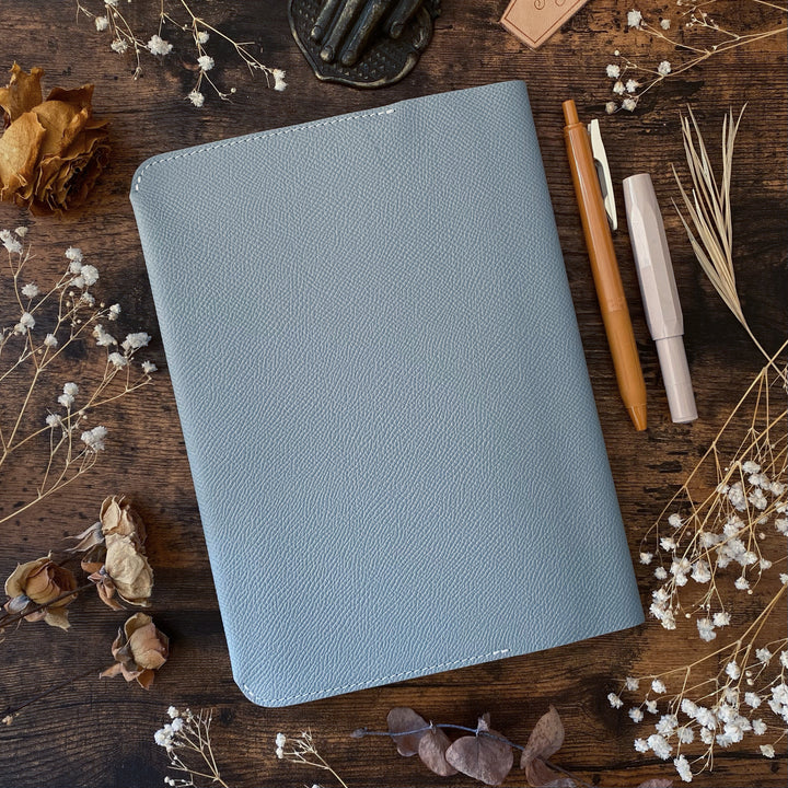 Limited Edition The Superior Labor Calf Leather Notebook Cover (A5) - Gray