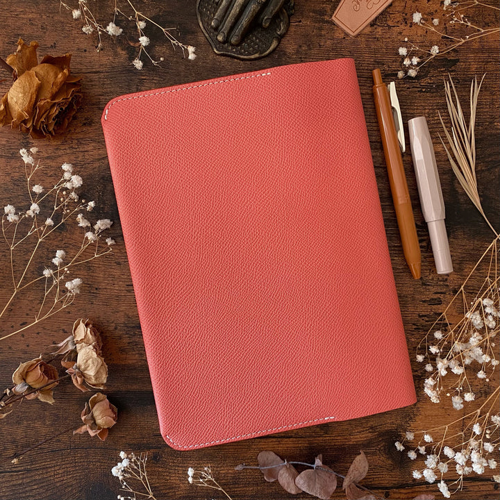 Limited Edition The Superior Labor Calf Leather Notebook Cover (A5) - Pink