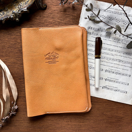 The Superior Labor / Oil Leather A5 Notebook Cover - Natural