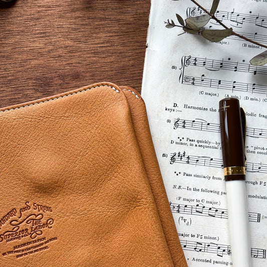 The Superior Labor / Oil Leather A5 Notebook Cover - Natural