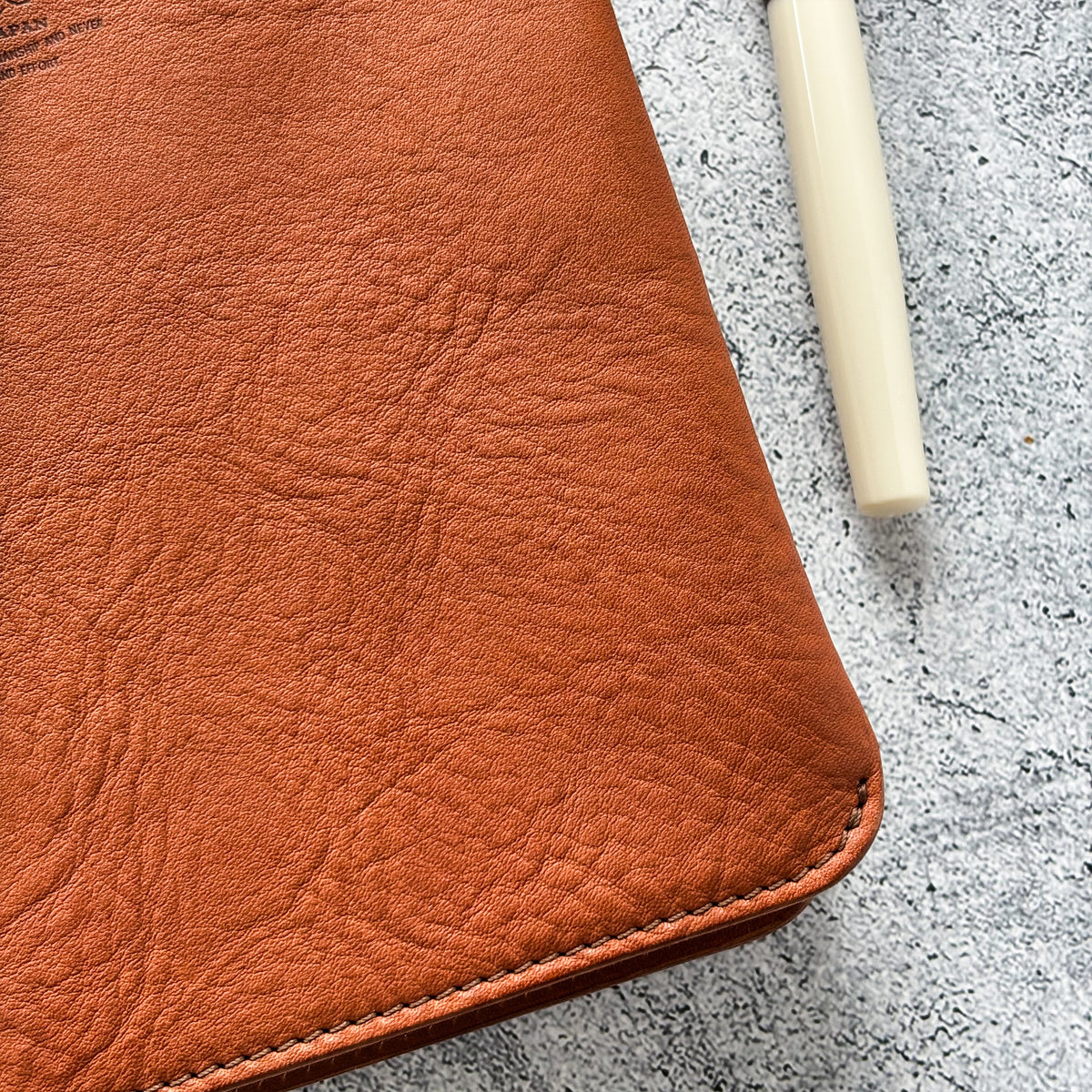 The Superior Labor / Oil Leather A5 Notebook Cover - Light Brown