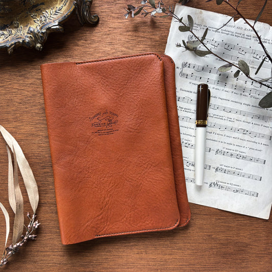 The Superior Labor / Oil Leather A5 Notebook Cover - Light Brown