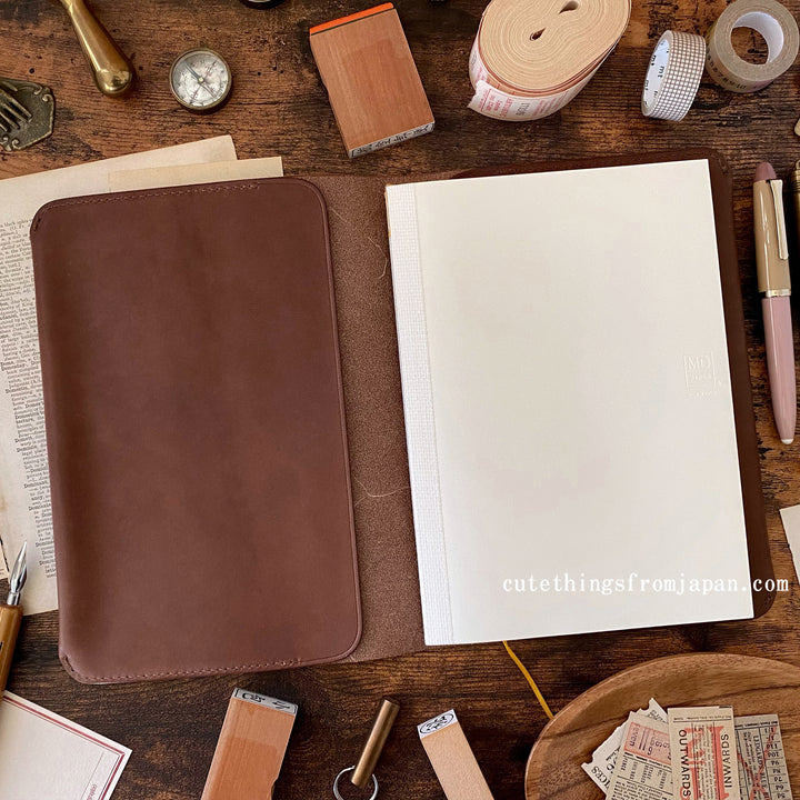 TSL Leather Notebook Cover - Brown (A5)