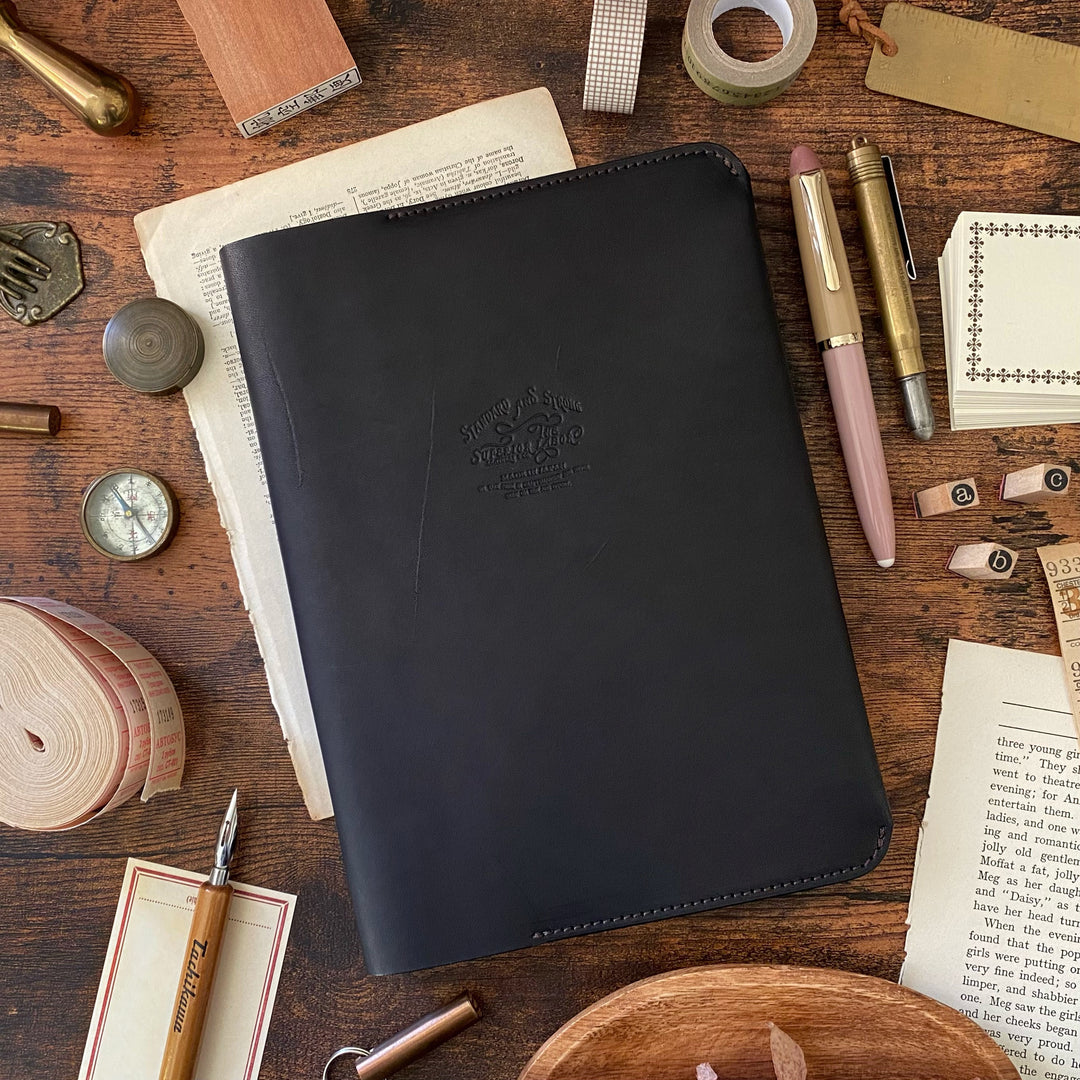 The Superior Labor Leather Notebook Cover - Black (A5)