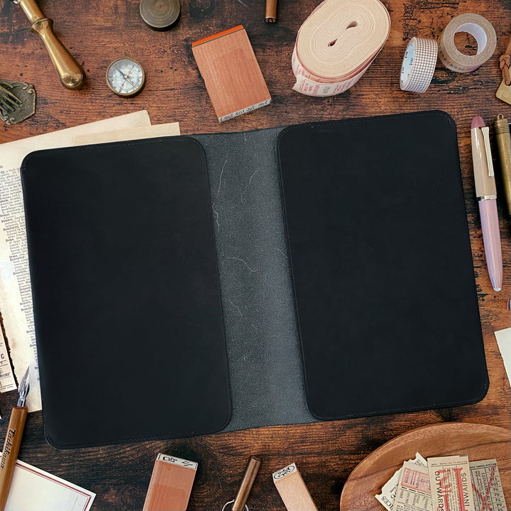 The Superior Labor Leather Notebook Cover - Black (A5)