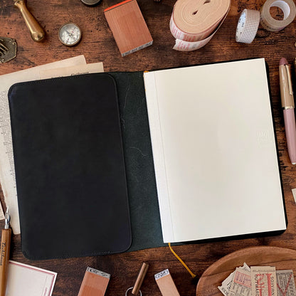 The Superior Labor / Leather Notebook Cover - Black (A5)