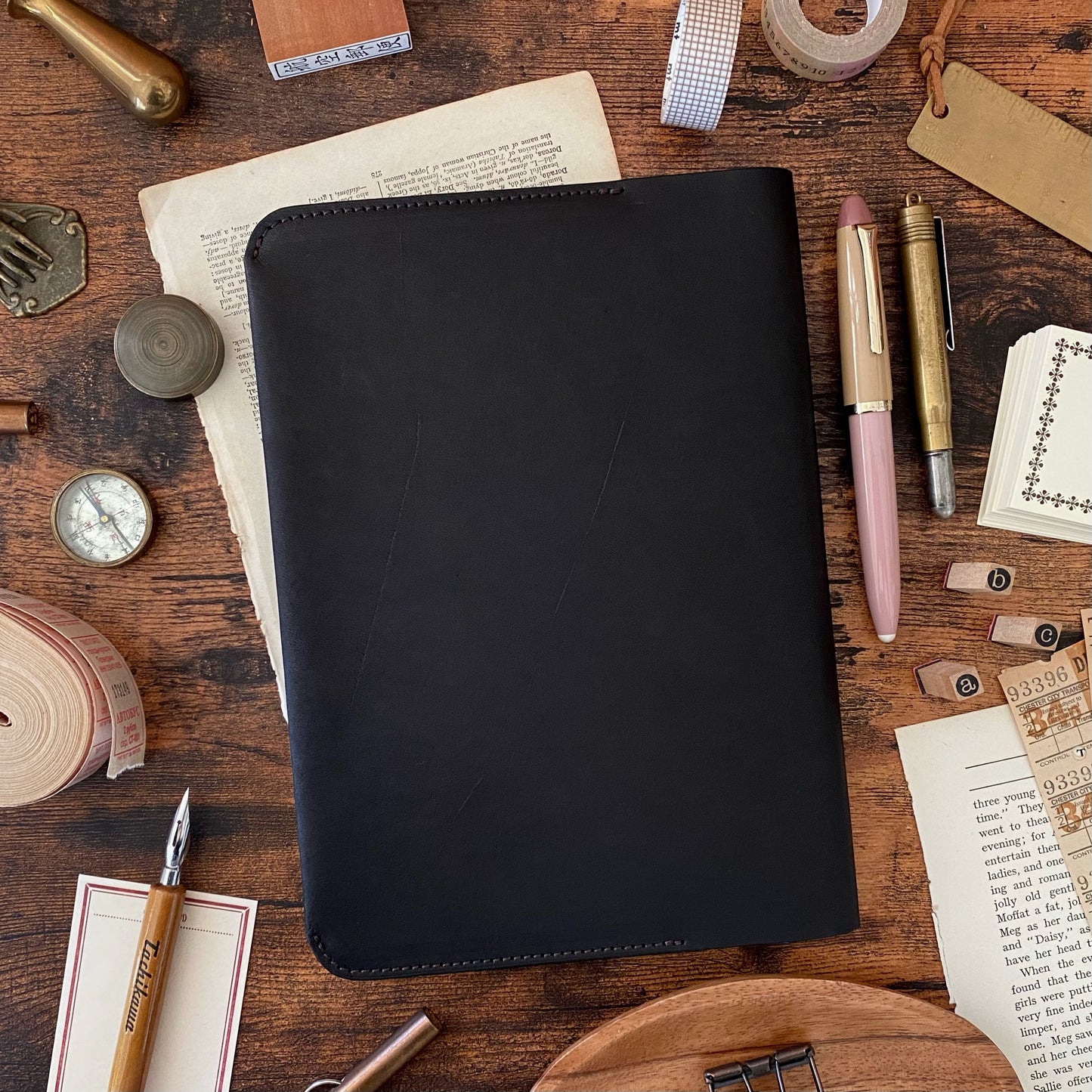 The Superior Labor / Leather Notebook Cover - Black (A5)