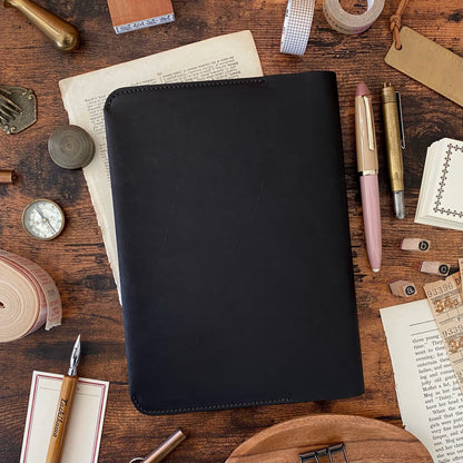 The Superior Labor / Leather Notebook Cover - Black (A5)