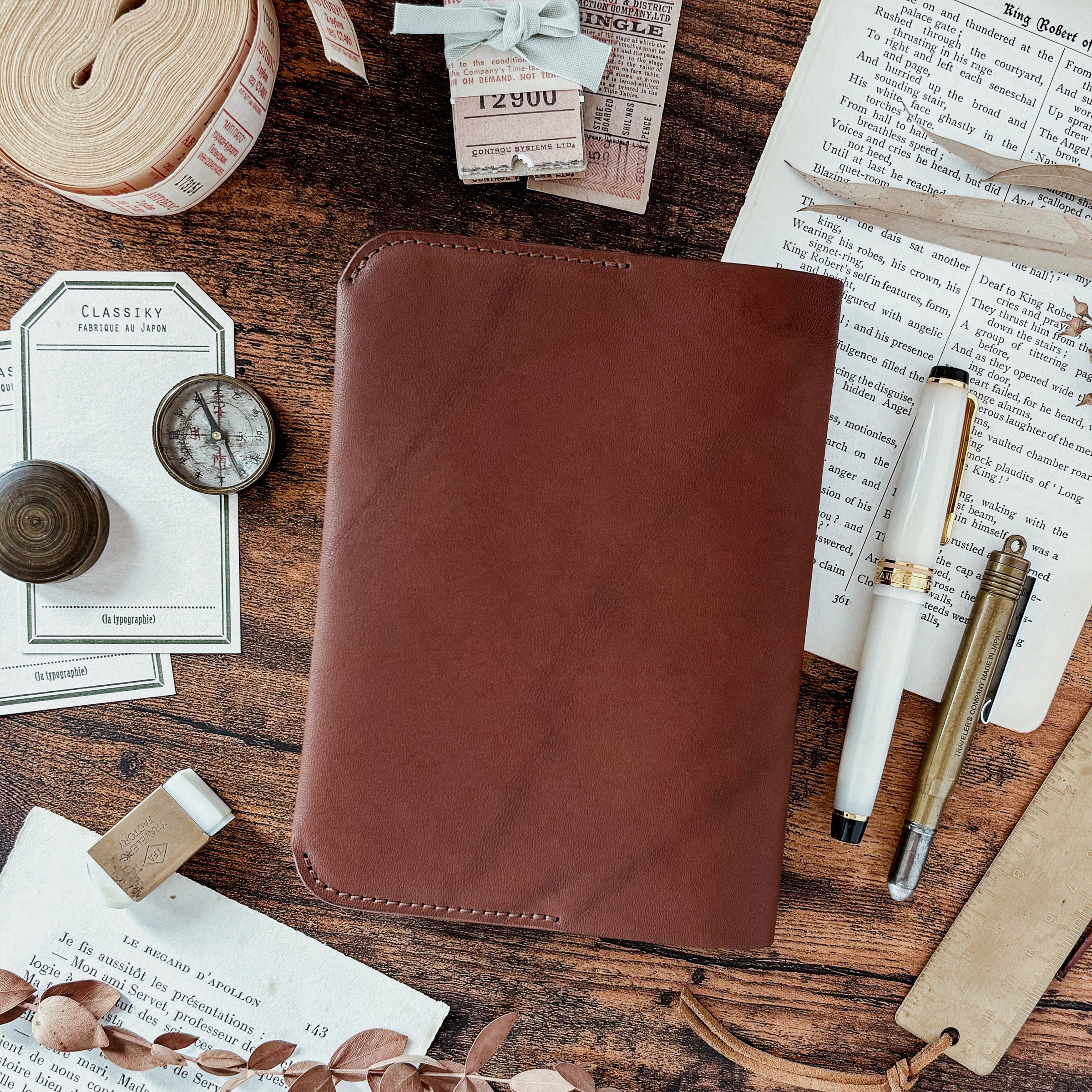 The Superior Labor / Leather Notebook Cover - Brown (A6)