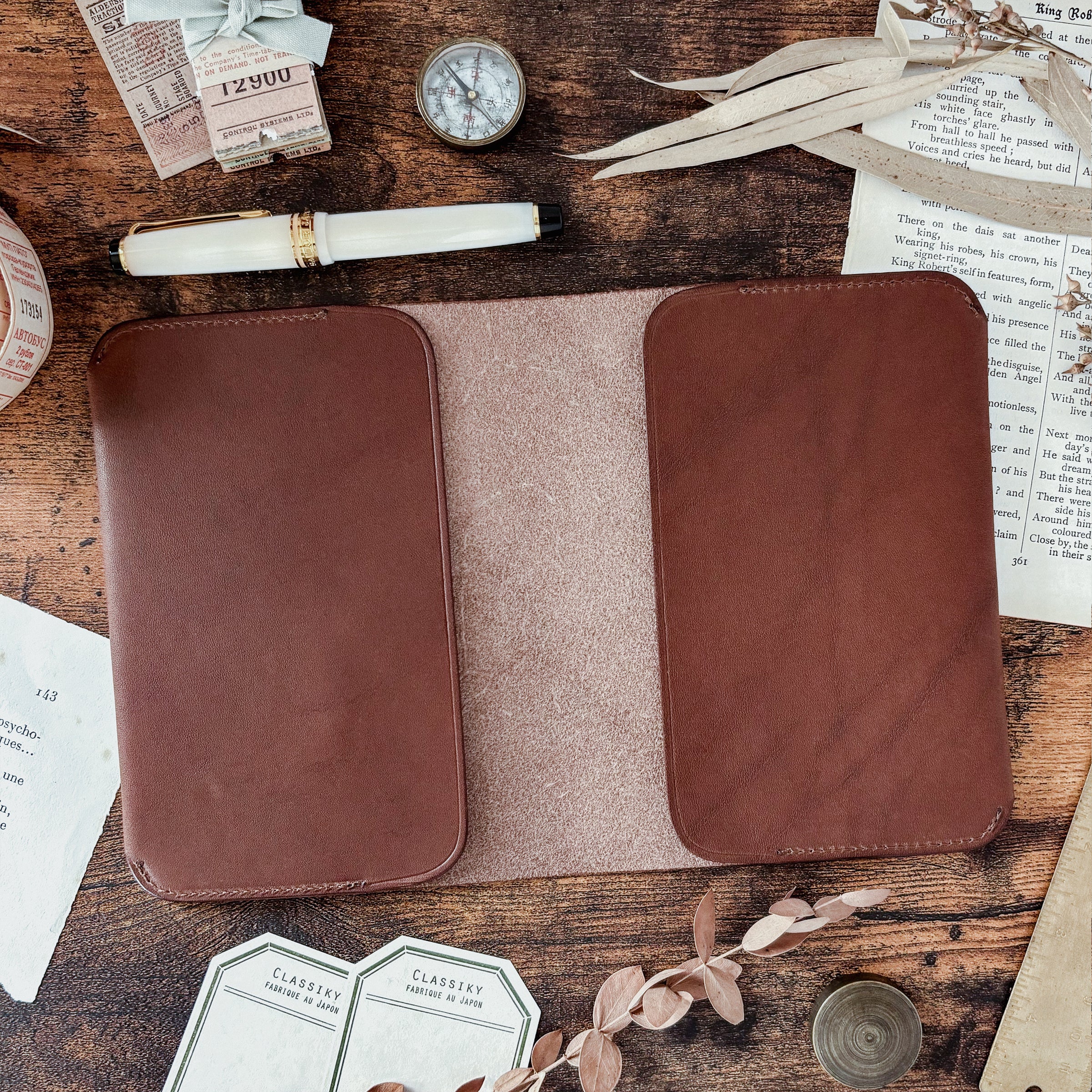 The Superior Labor / Leather Notebook Cover - Brown (A6)
