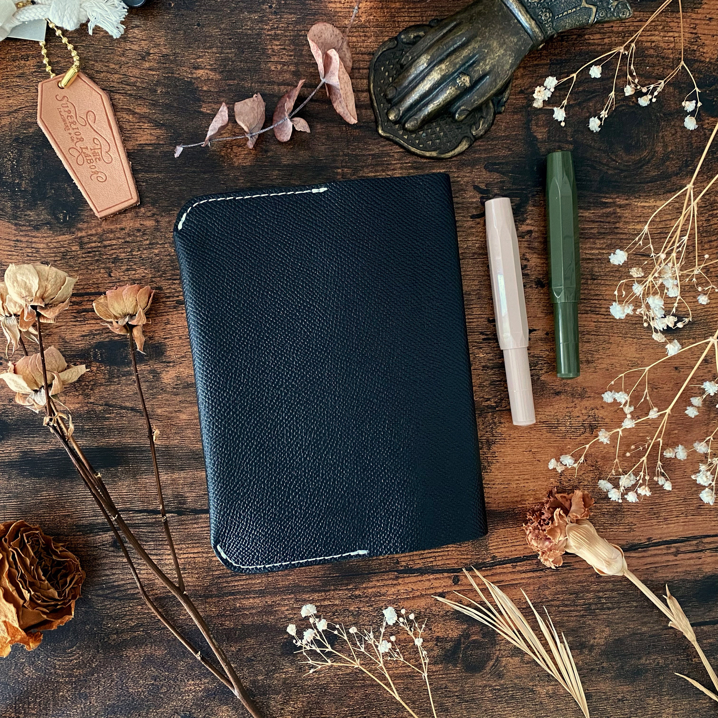 Limited Edition The Superior Labor / Calf Leather Notebook Cover (A6) - Black