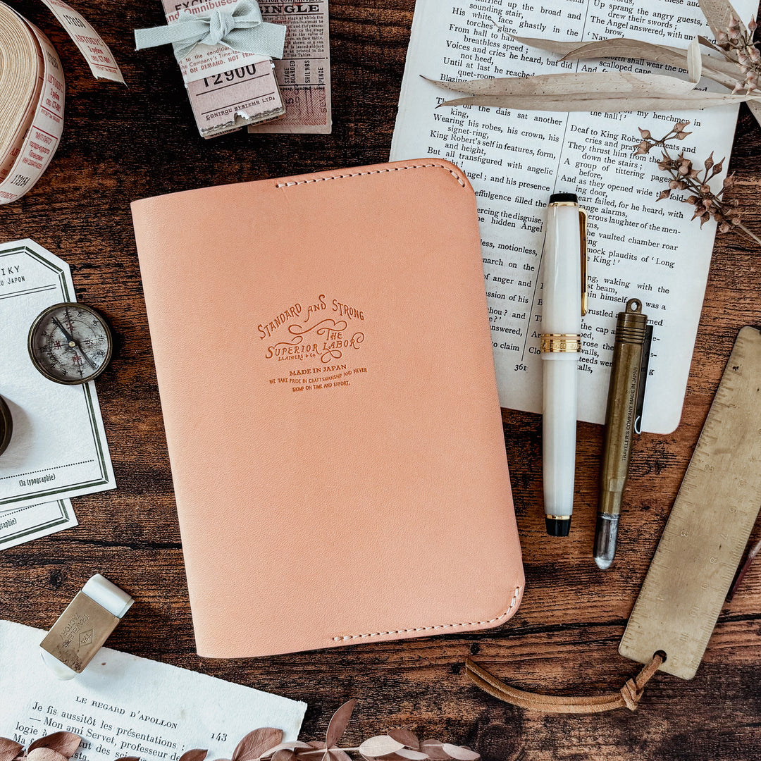 TSL Leather Notebook Cover - Natural (A6)