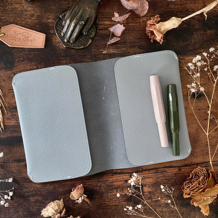 Limited Edition TSL Calf Leather Notebook Cover (A6) - Gray