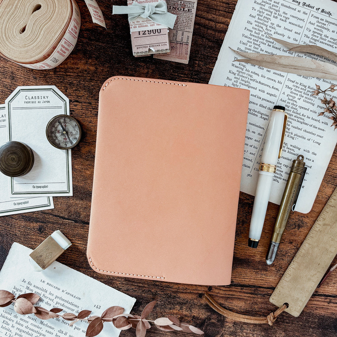 TSL Leather Notebook Cover - Natural (A6)