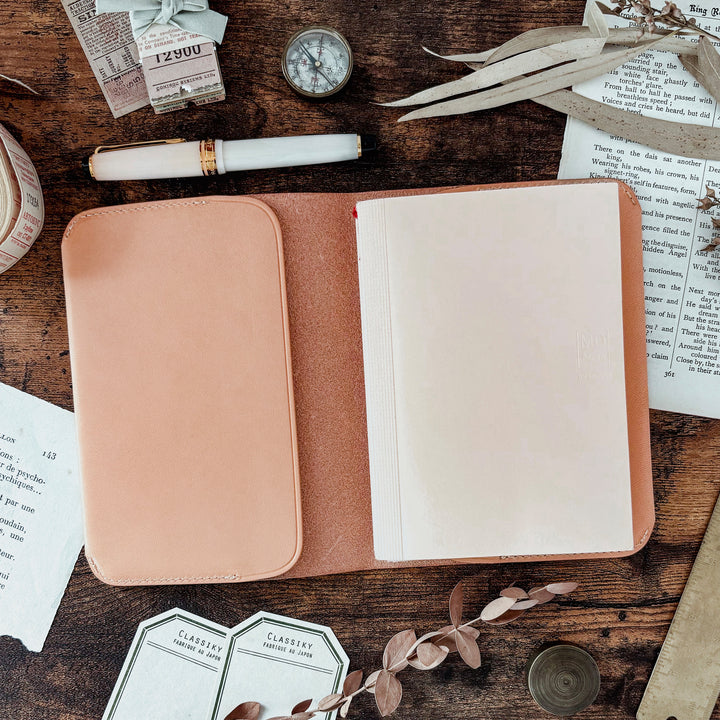 TSL Leather Notebook Cover - Natural (A6)